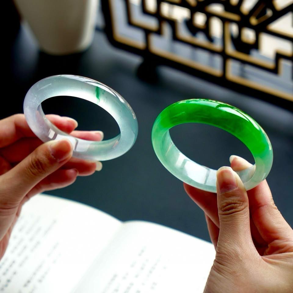 天然翡翠手鐲展示 2